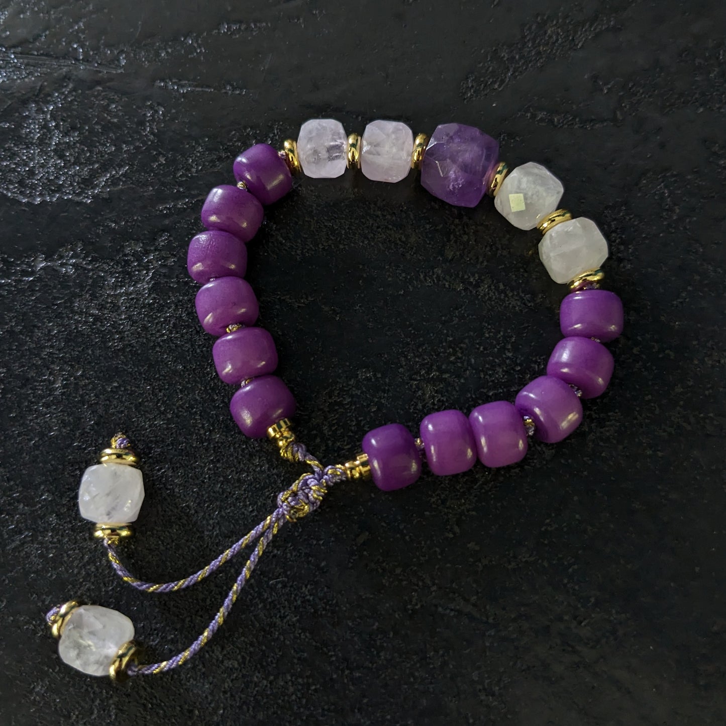 Bracelet spirituel en améthyste