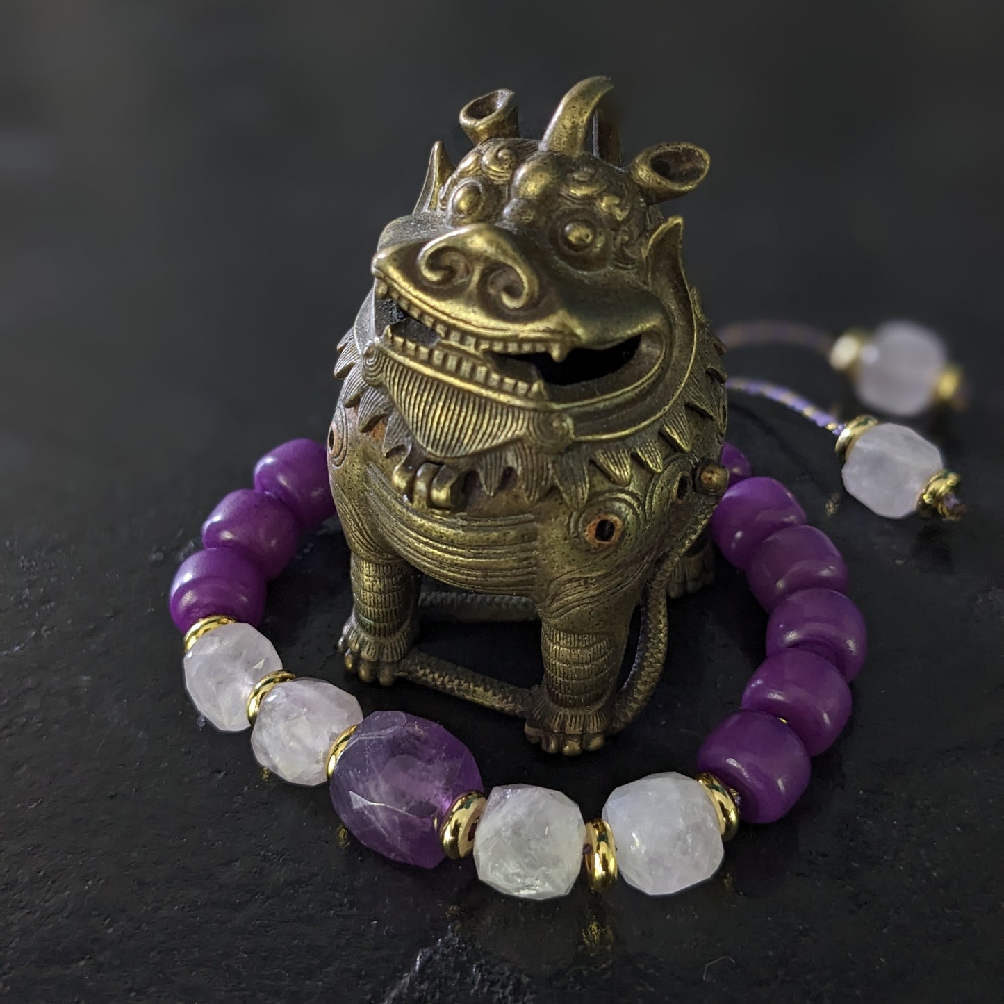Bracelet spirituel en améthyste