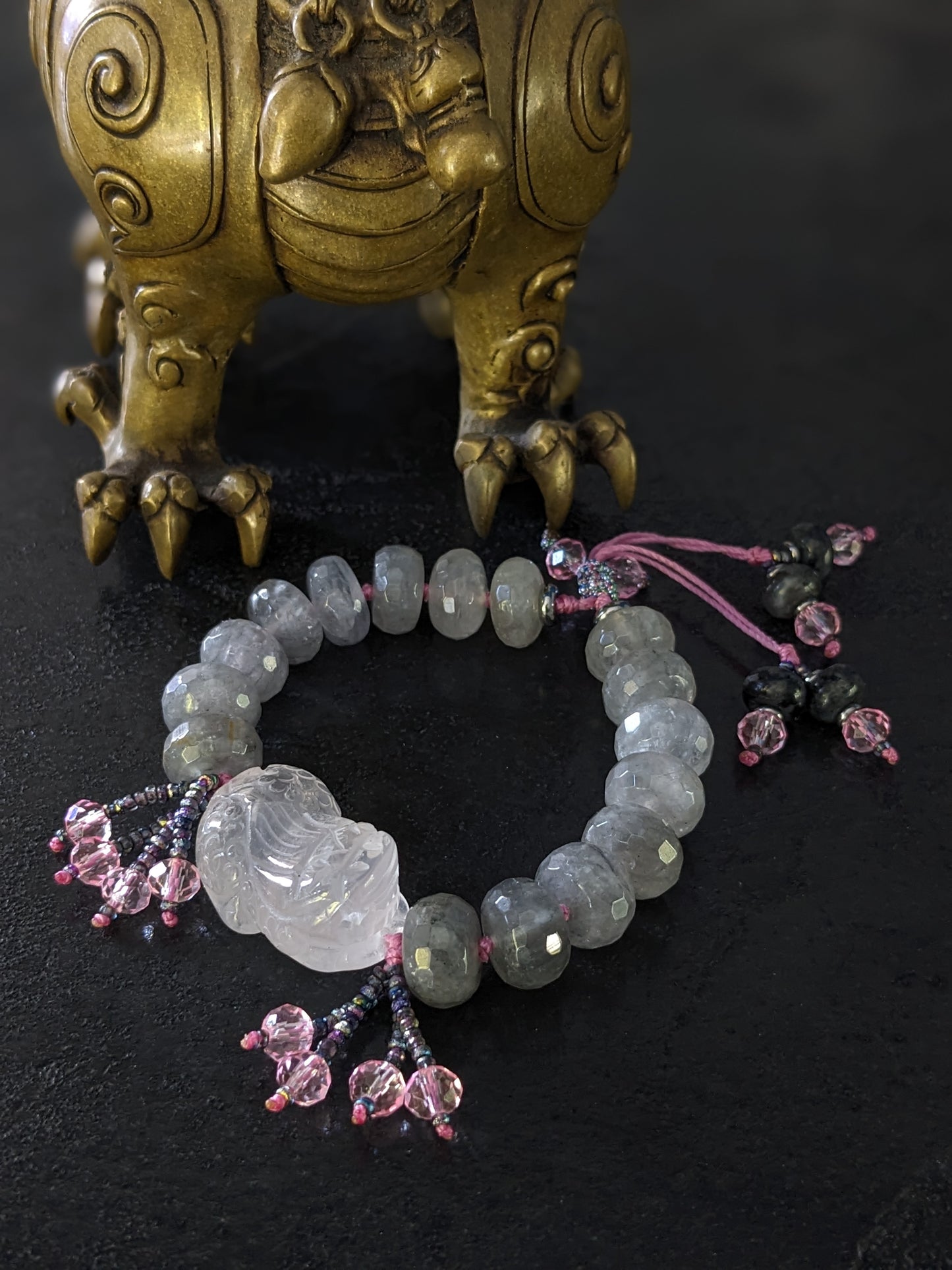 bracelet pixiu quartz nuage