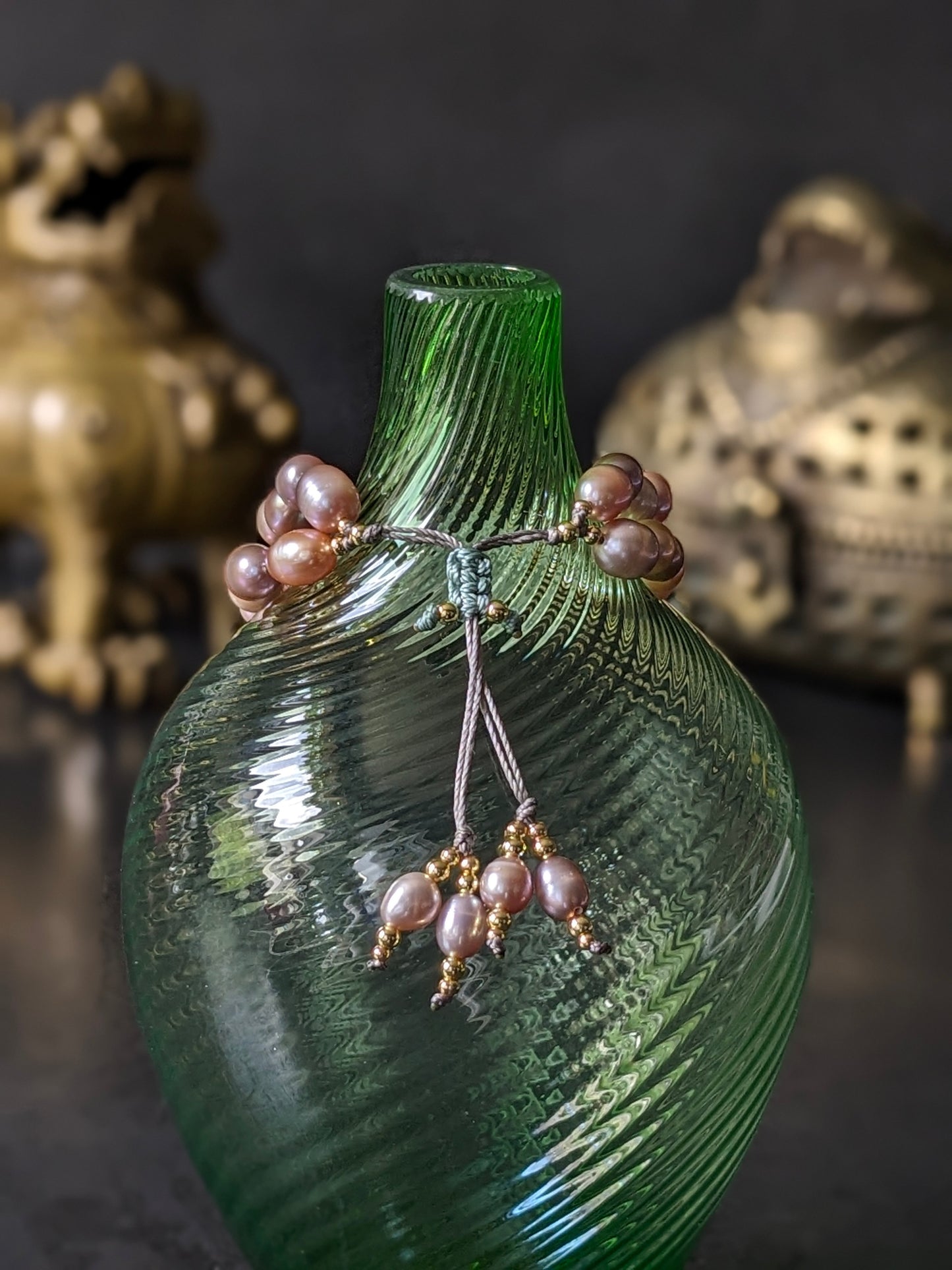 Bracelet Pixiu Perles MauvesBracelet Pixiu PerlesMUDRA