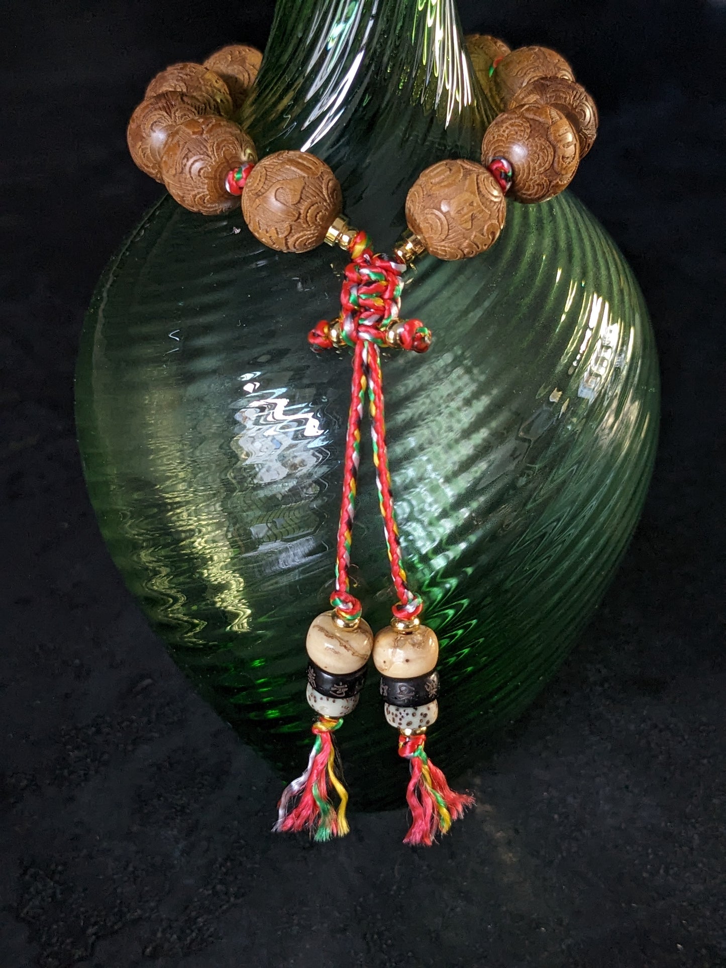 Bracelet bouddhiste pierres naturelles
