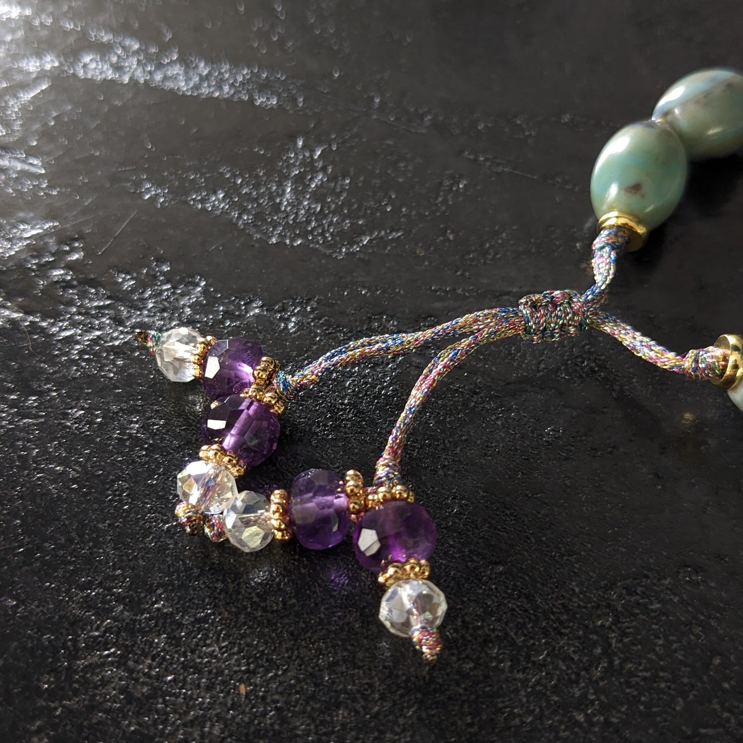 Bracelet Pixiu en agate et cristal de roche