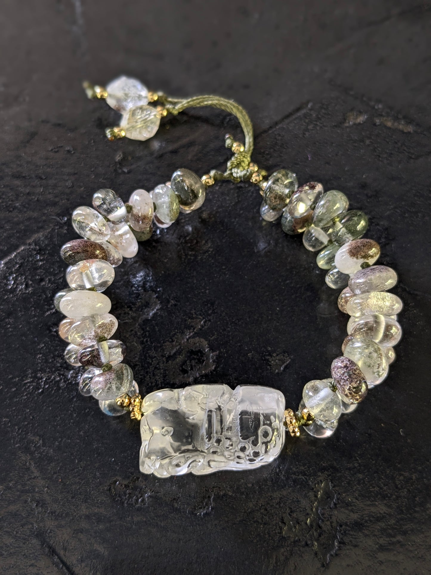 Bracelet Pixiu Quartz Fantôme