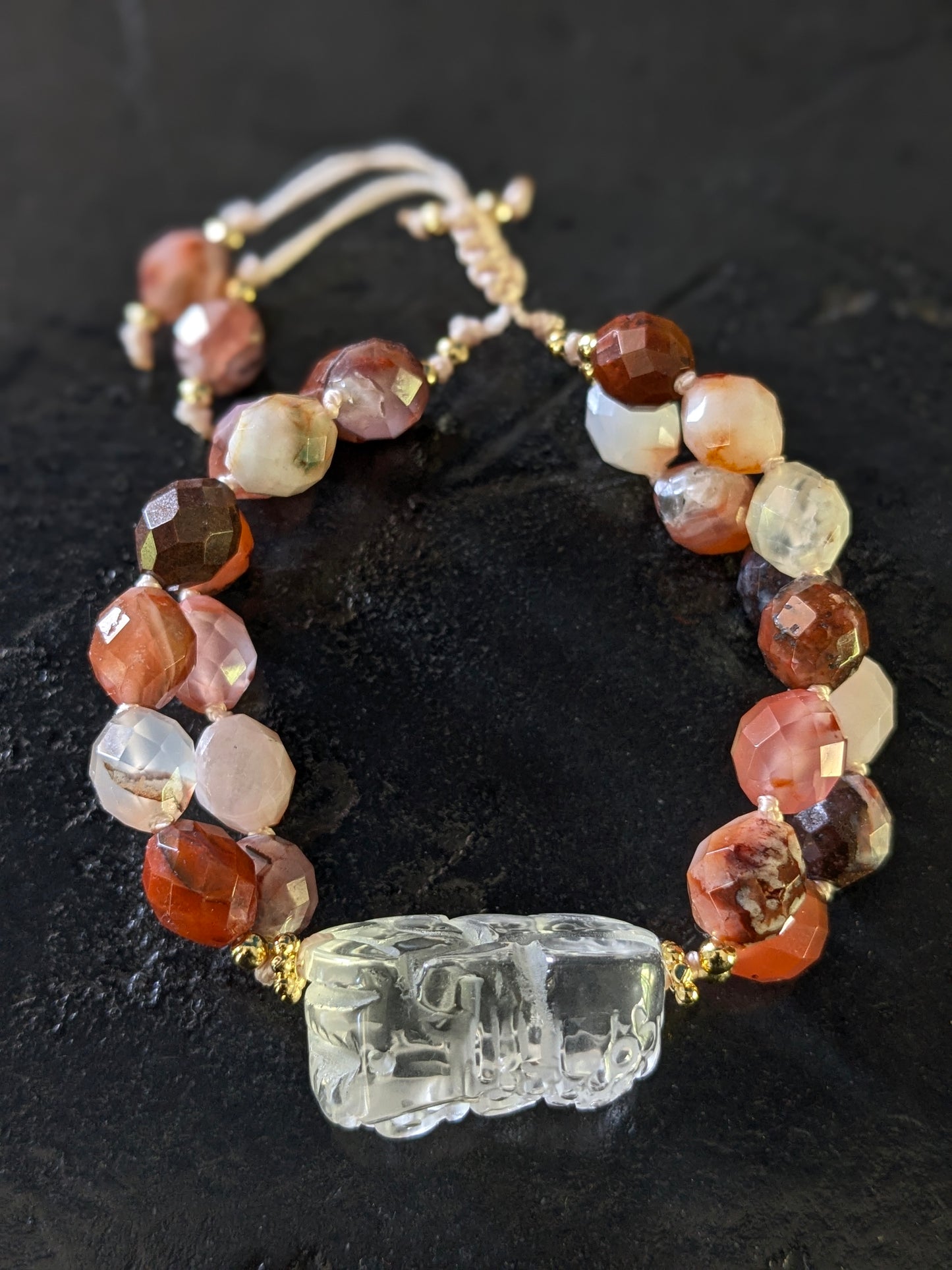 Bracelet Pixiu Quartz Hématoïde