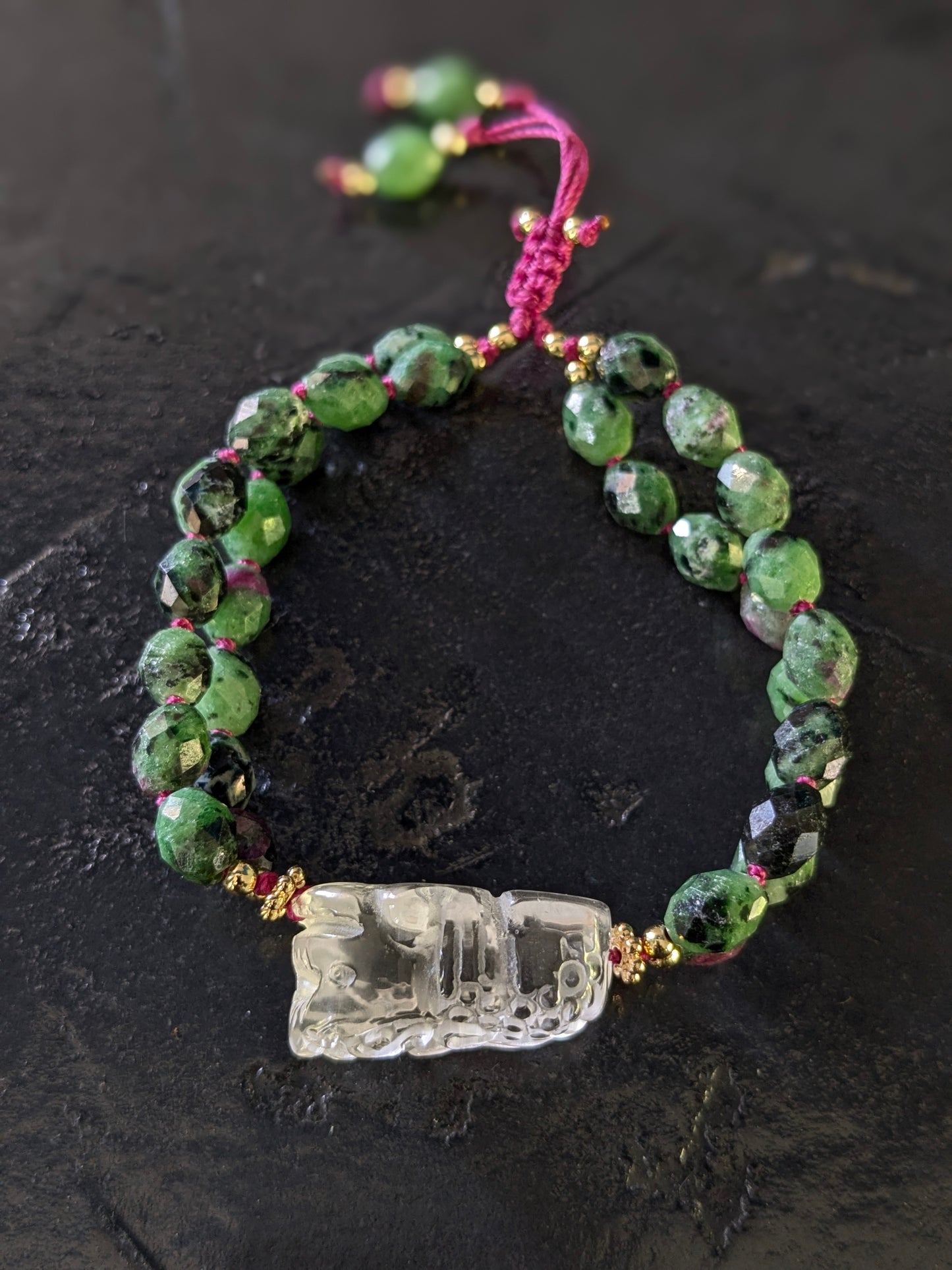 Bracelet Pixiu Zoïsite