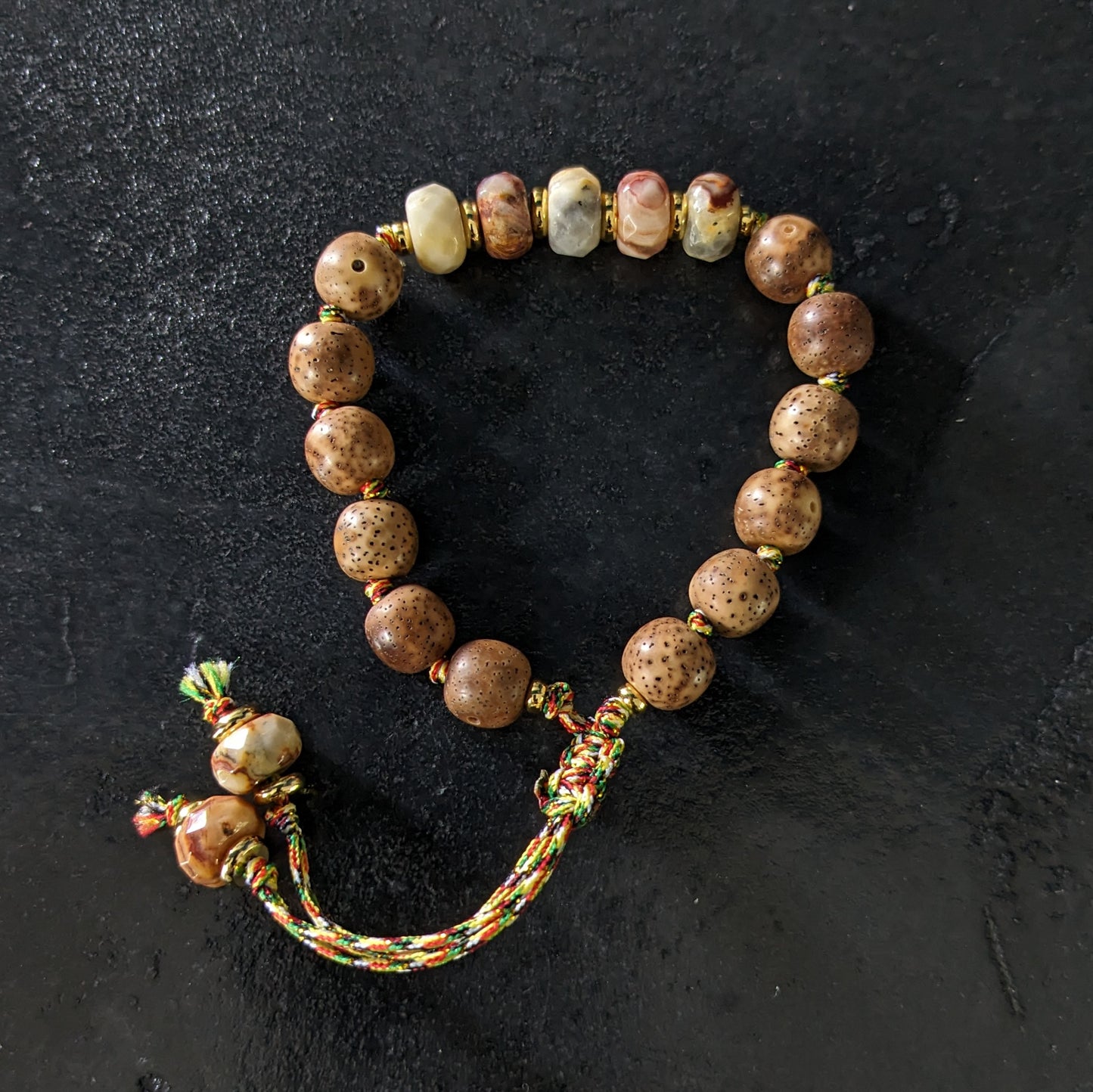 Bracelet de lithothérapie en pierres naturelles fait main
