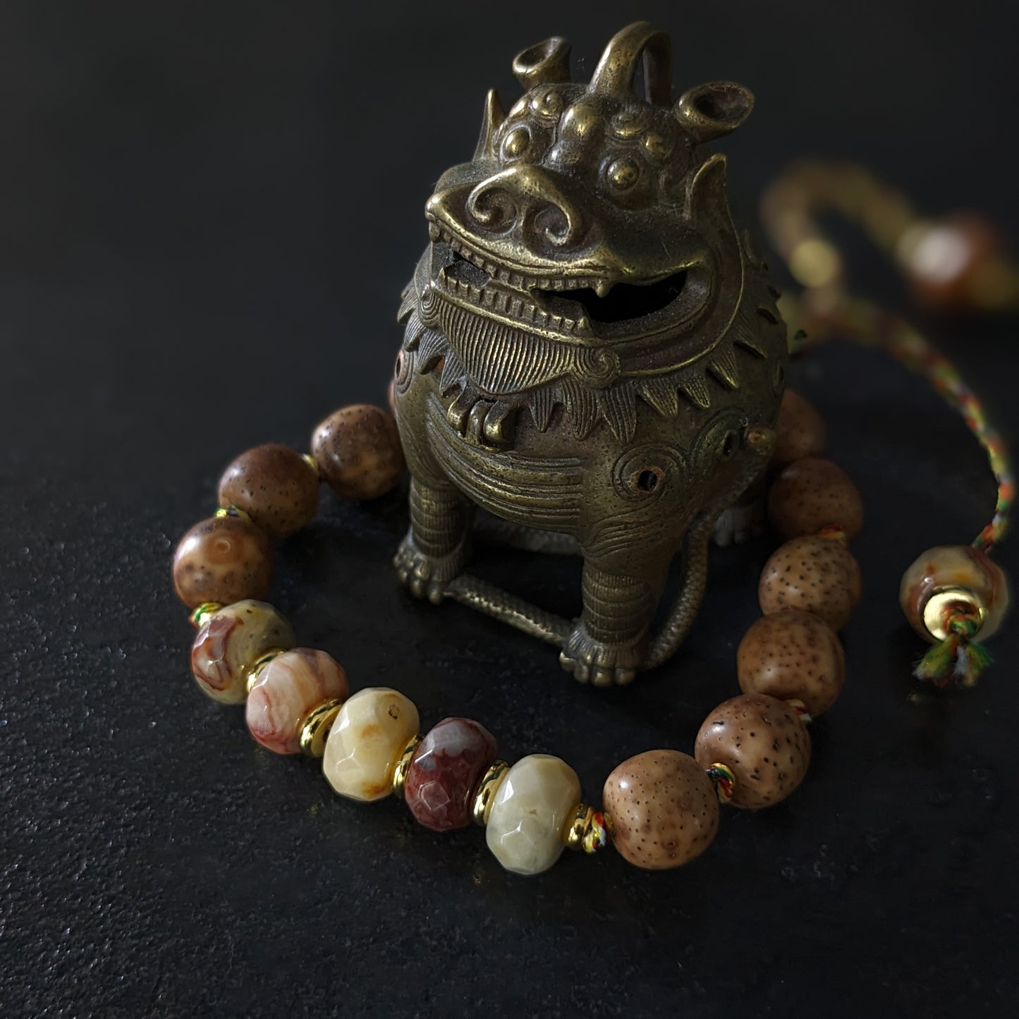 Bracelet de lithothérapie en pierres naturelles fait main