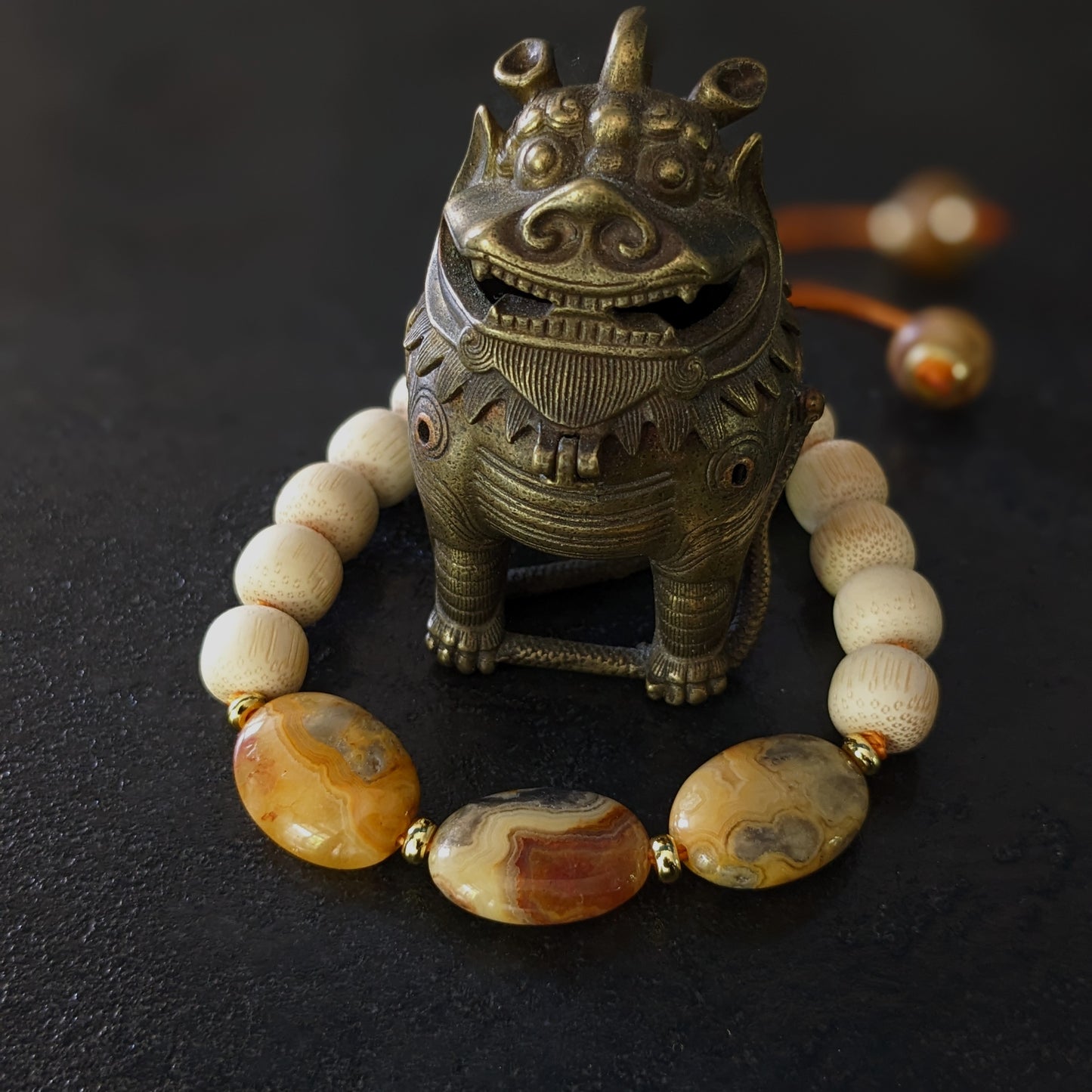 Bracelet de lithothérapie en pierres naturelles fait main
