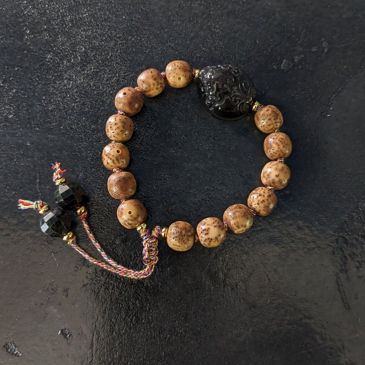 Bracelet de lithothérapie en pierres naturelles fait main
