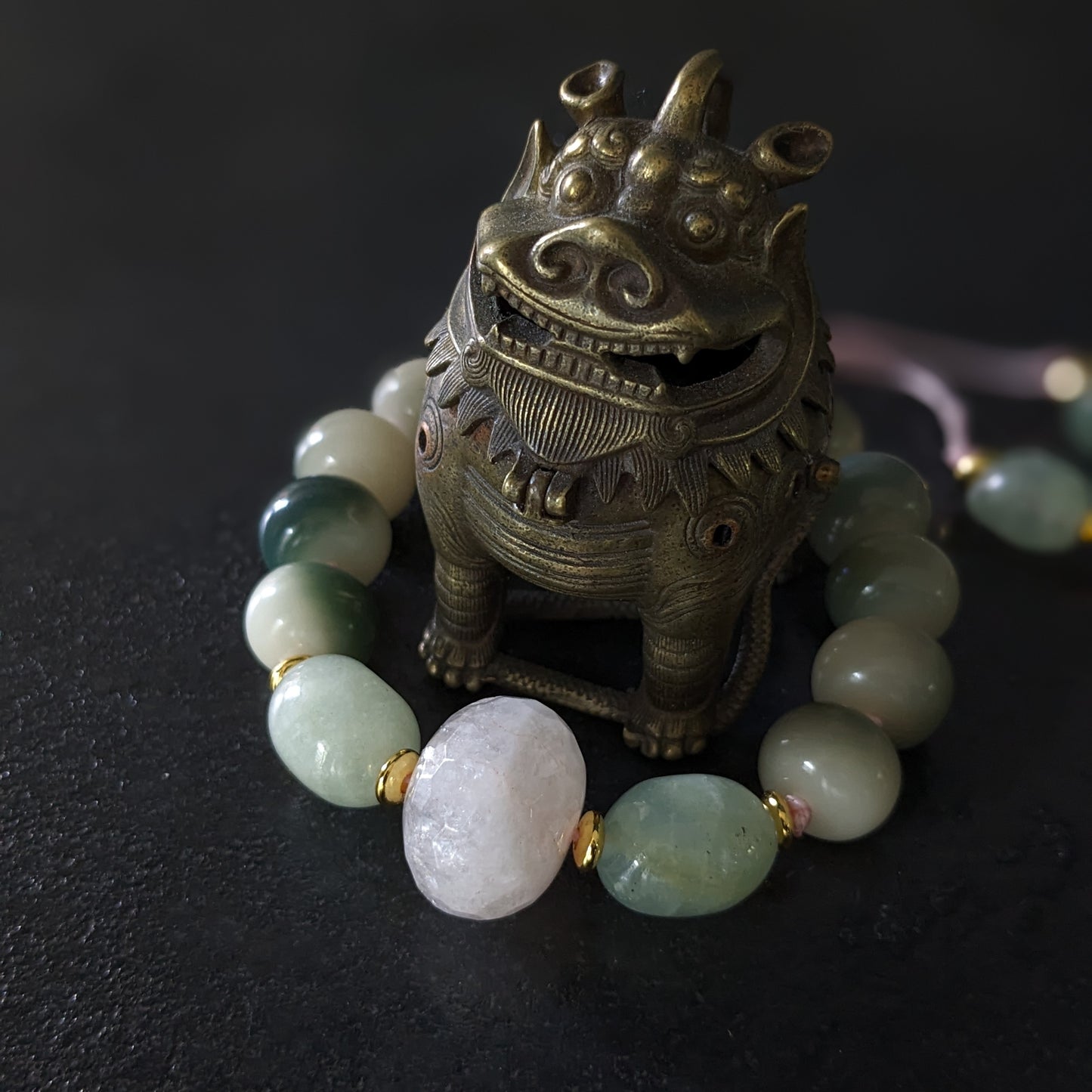 Bracelet de lithothérapie en pierres naturelles fait main