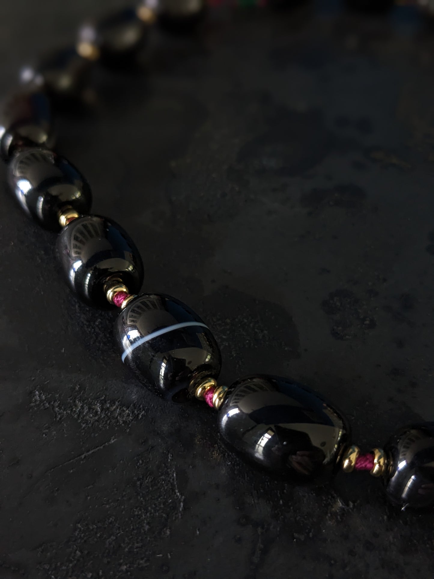 Collier Pixiu en onyx