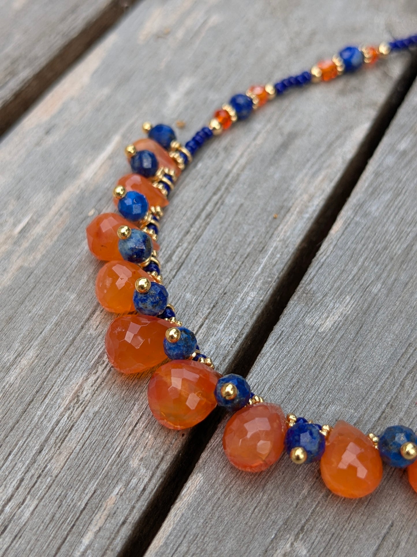Collier haute fantaisie en pierres fines naturelles