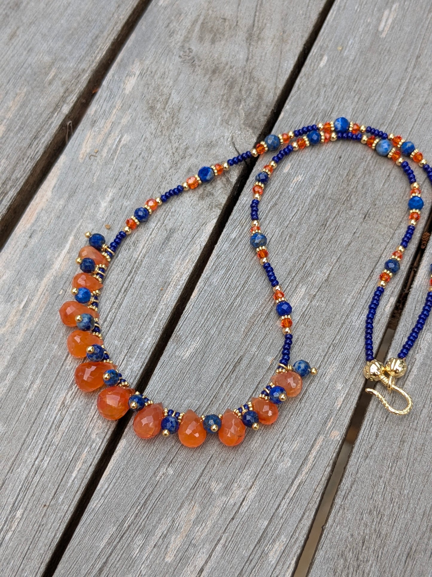 Collier haute fantaisie en pierres fines naturelles