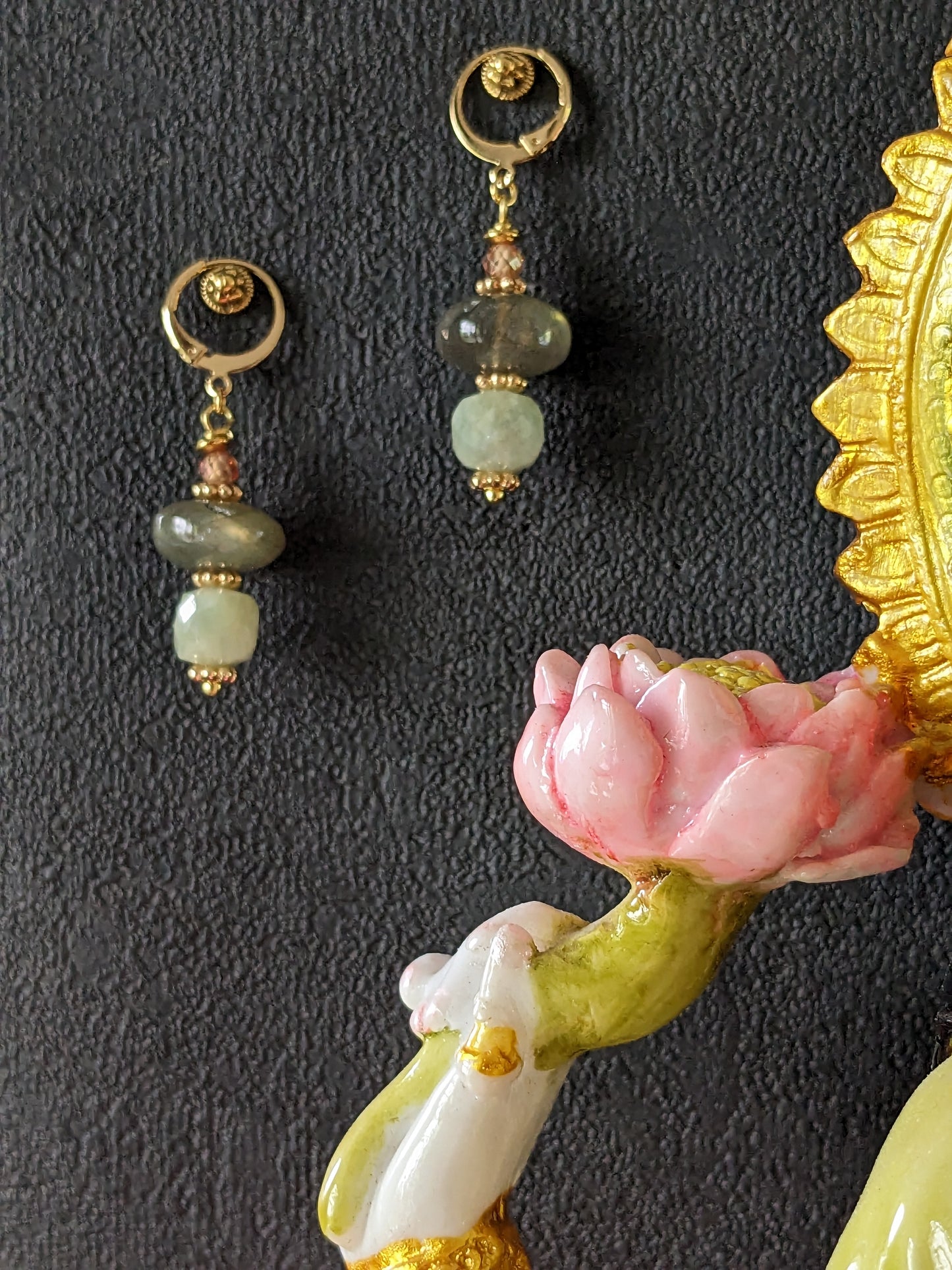 Boucles d'oreilles bohème faites à la main en France - MUDRA