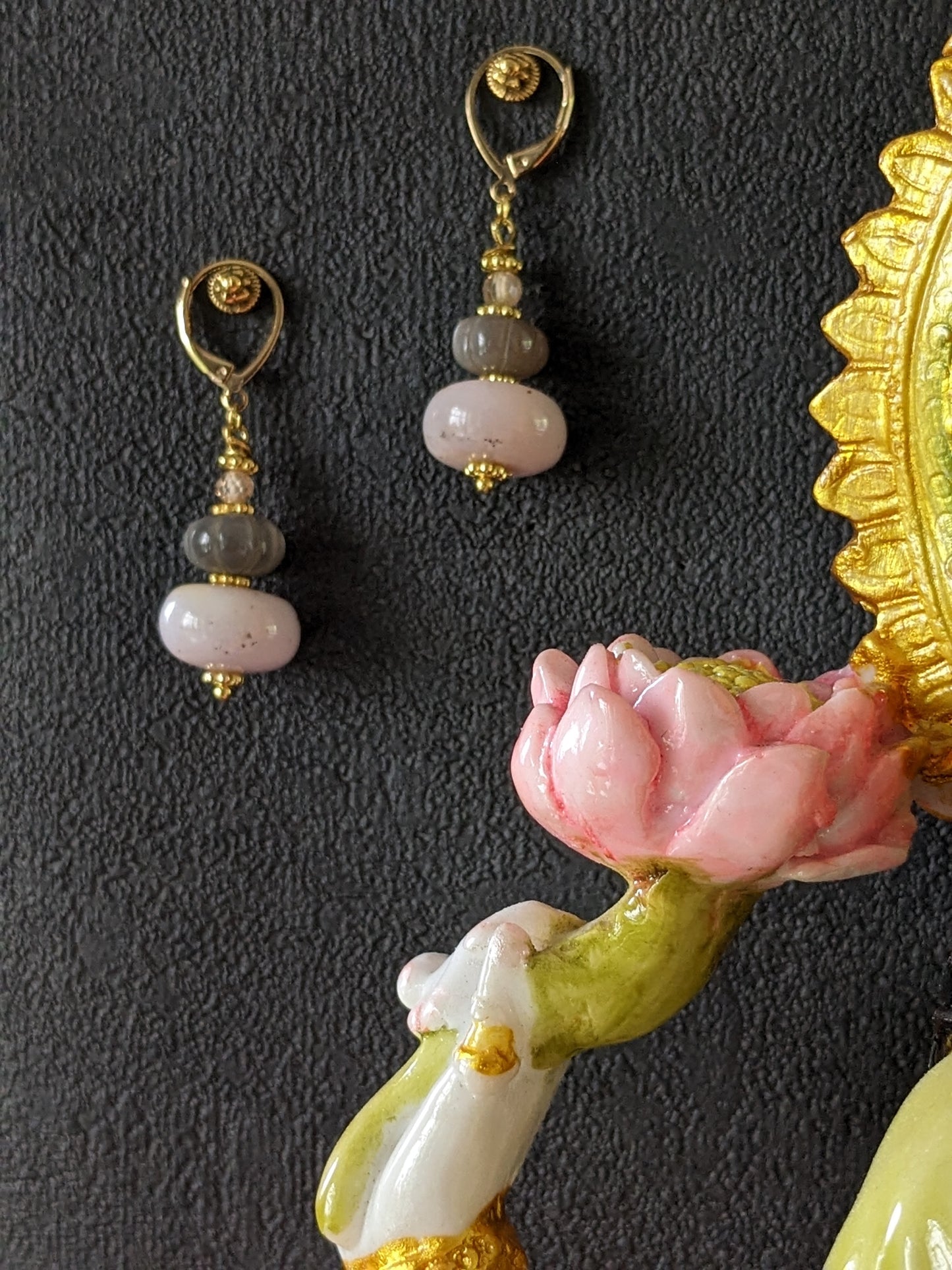 Boucles d'oreilles bohème faites à la main en France - MUDRA