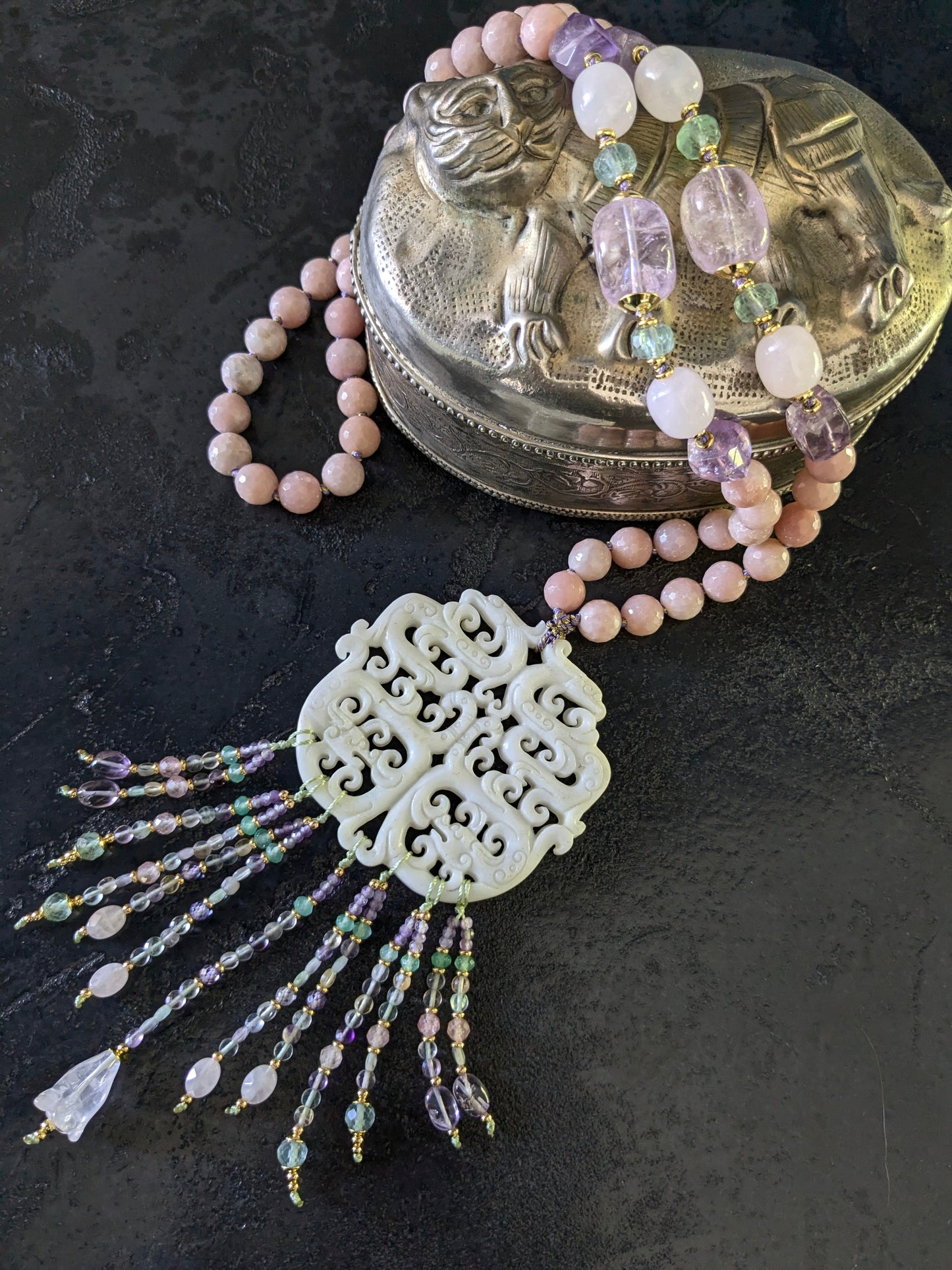 sauotoir talisman en jade