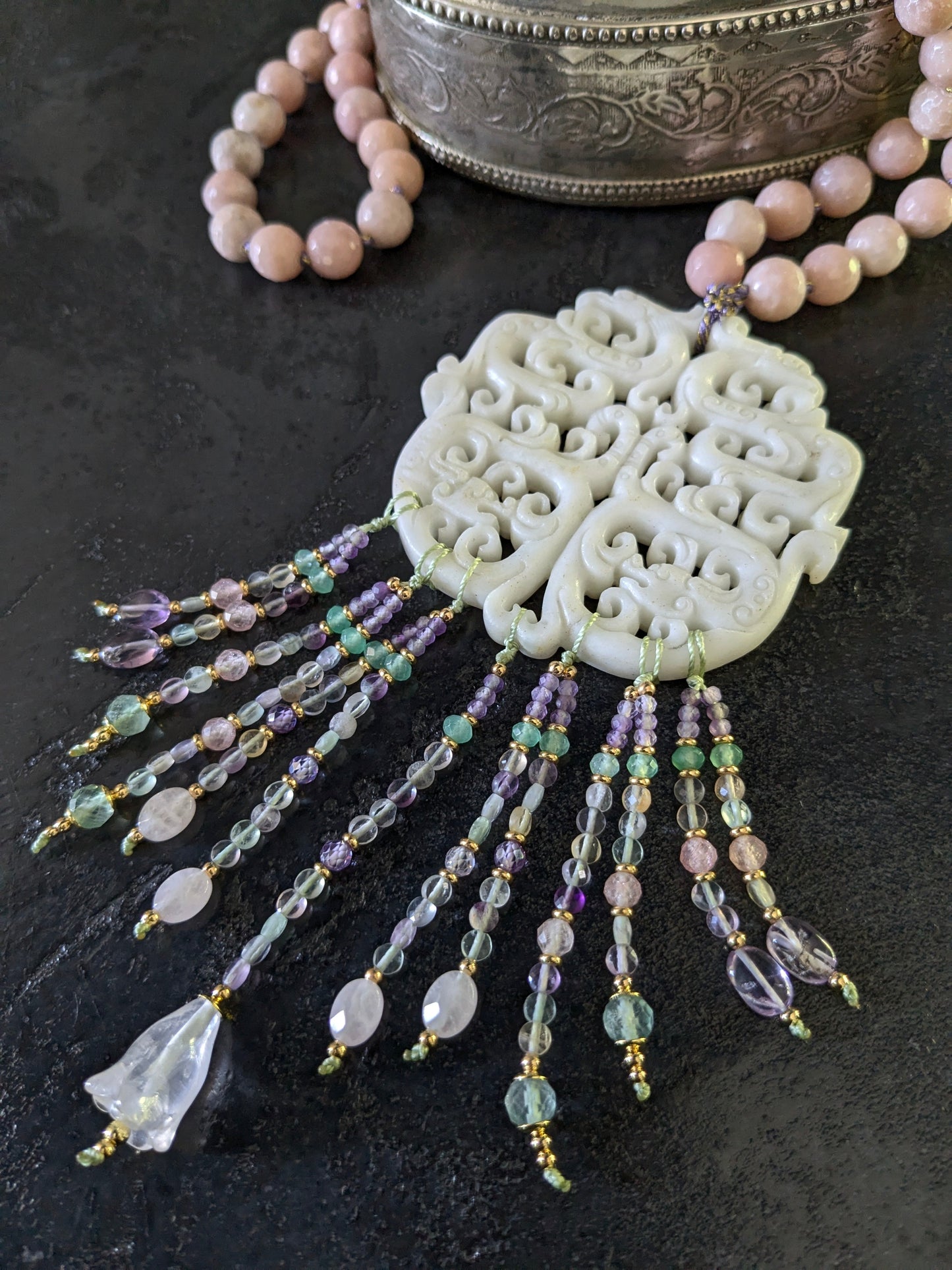 sauotoir talisman en jade