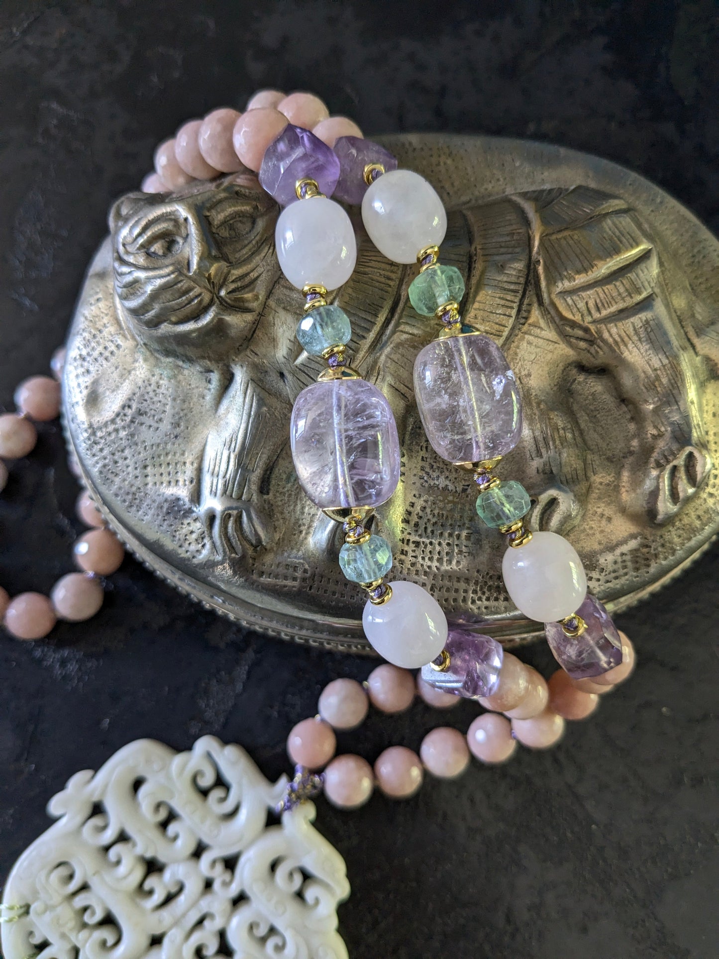 sauotoir talisman en jade