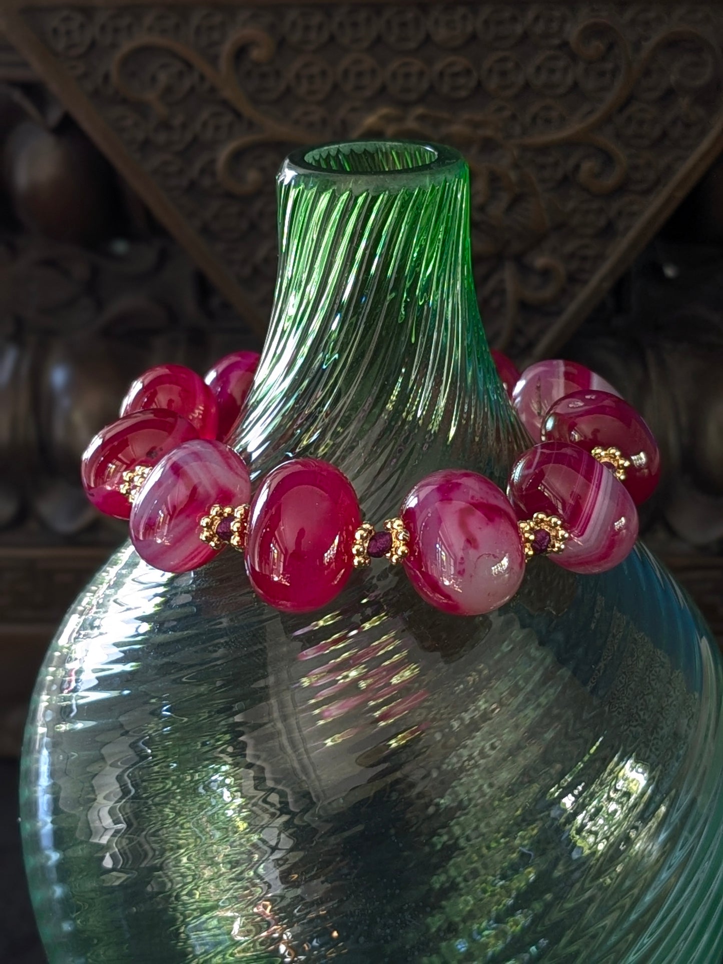 Bracelet Agates Teintées