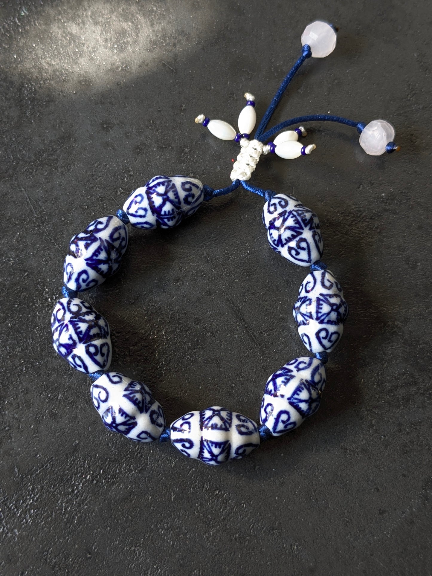 Bracelet Porcelaine Navettes