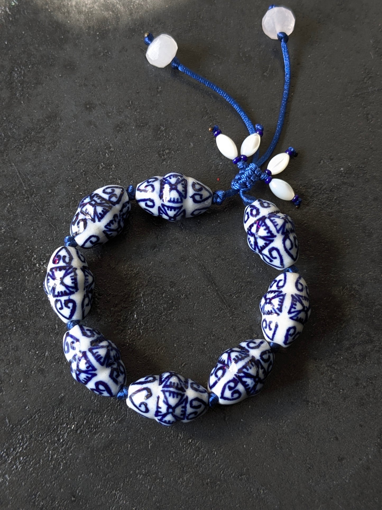 Bracelet Porcelaine Navettes