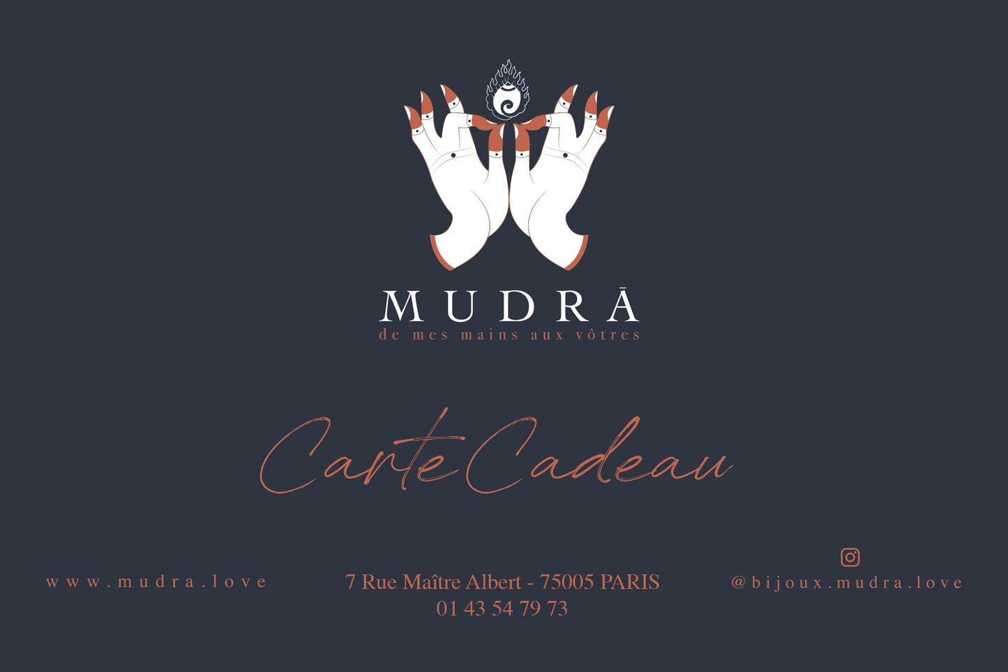 Carte-cadeau MUDRA