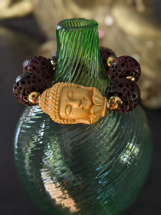 Bracelet Bouddha Santal Rouge