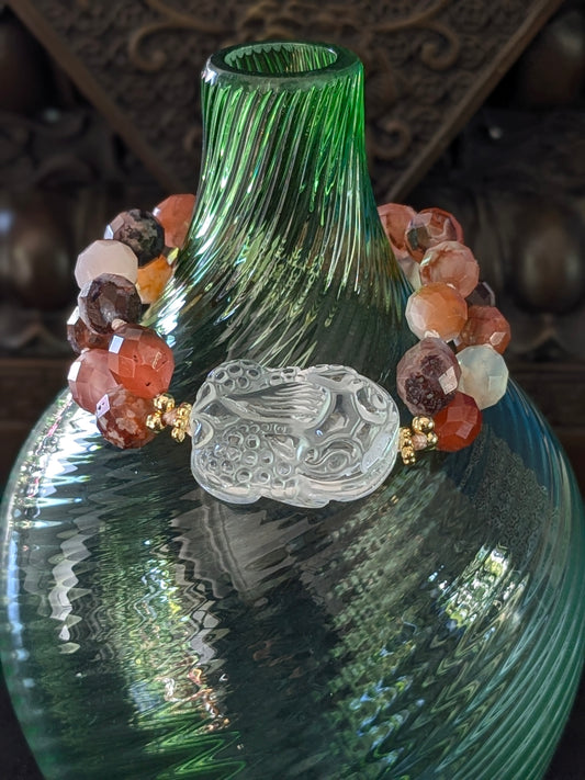 Bracelet Pixiu Quartz Hématoïde