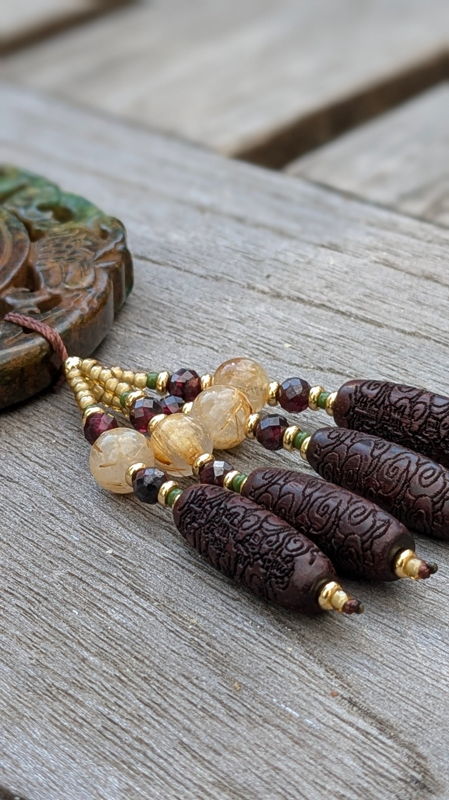 Collier Talisman Double Bonheur