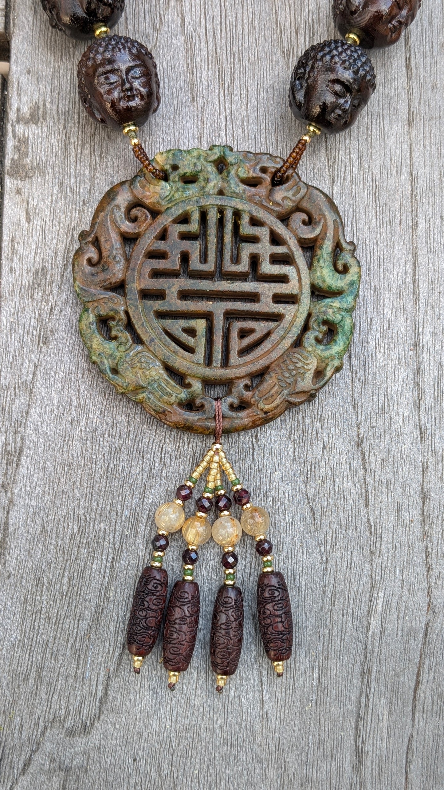 Collier Talisman Double Bonheur