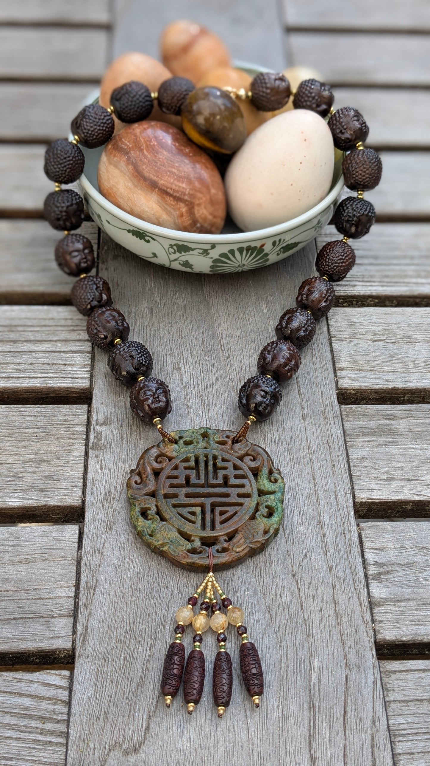 Collier Talisman Double Bonheur