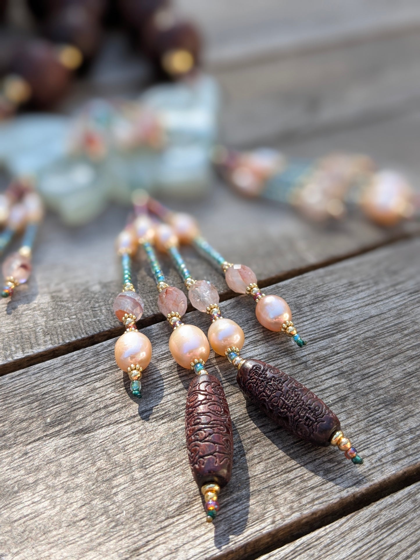 Collier Talisman Papillon et Pampilles