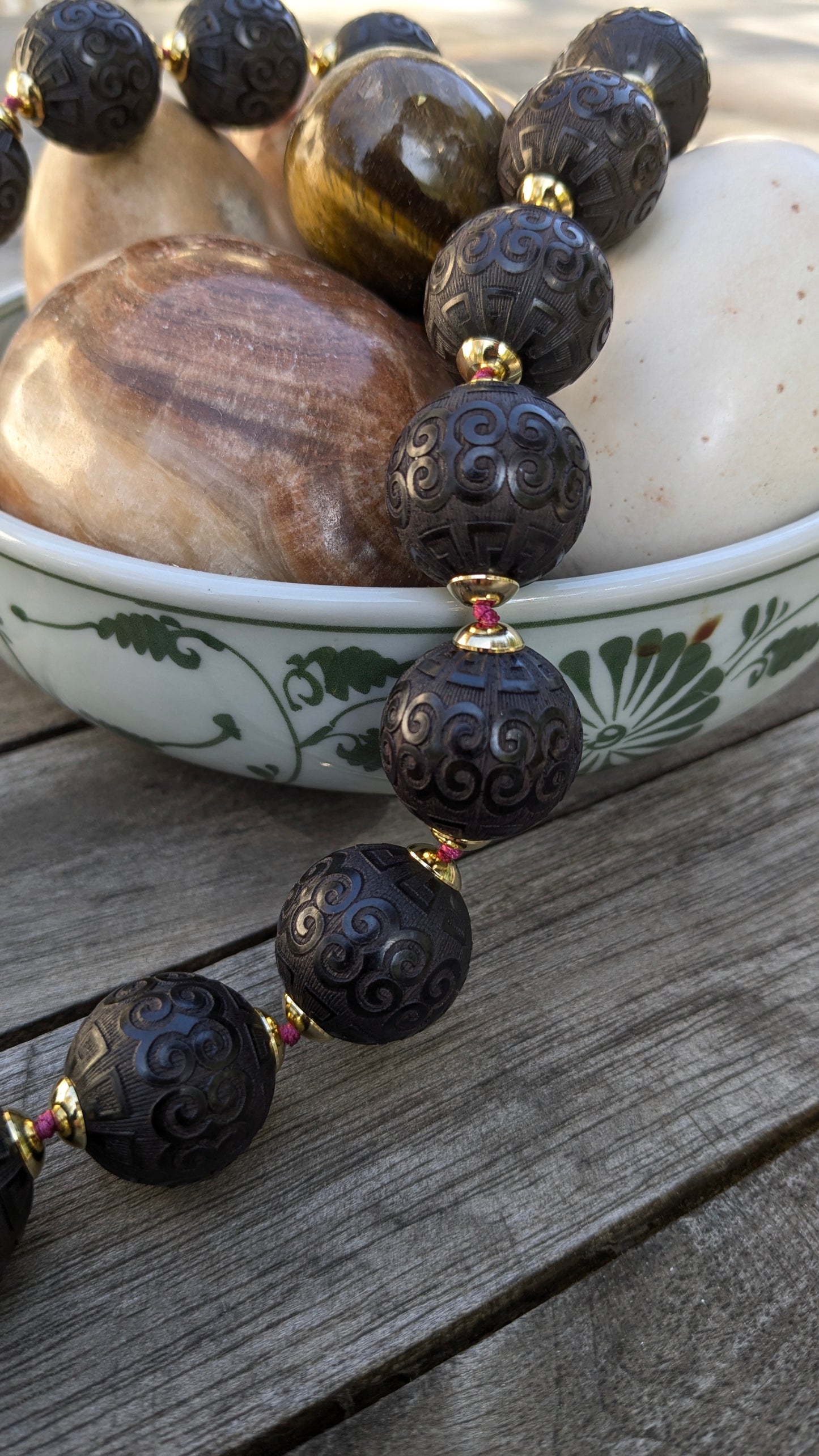 Collier Talisman Dragons Violet