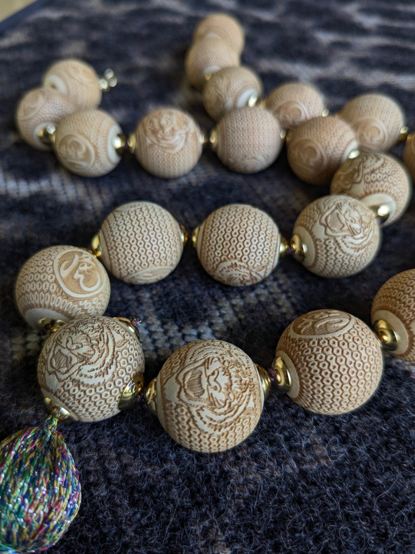 Collier Perles Tigre