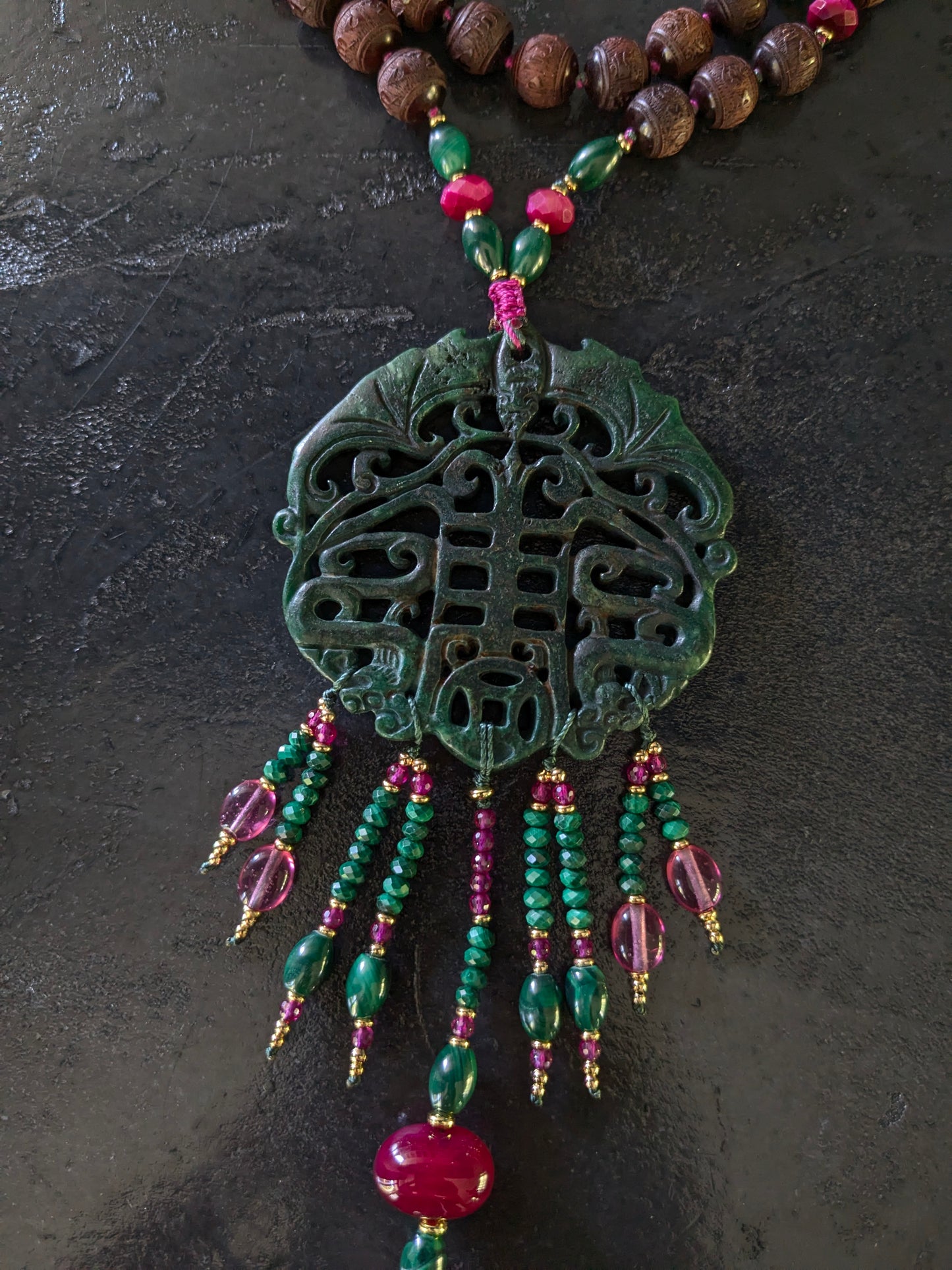 Sautoir Jade Nocturne