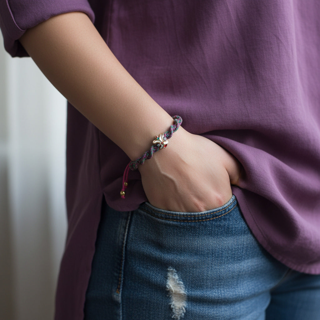 Anima Warren Fuchsia Vert et Bleu