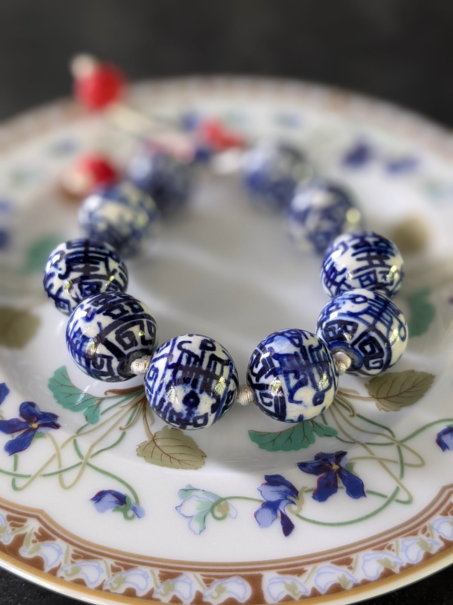 Bracelet Porcelaine Perles XL