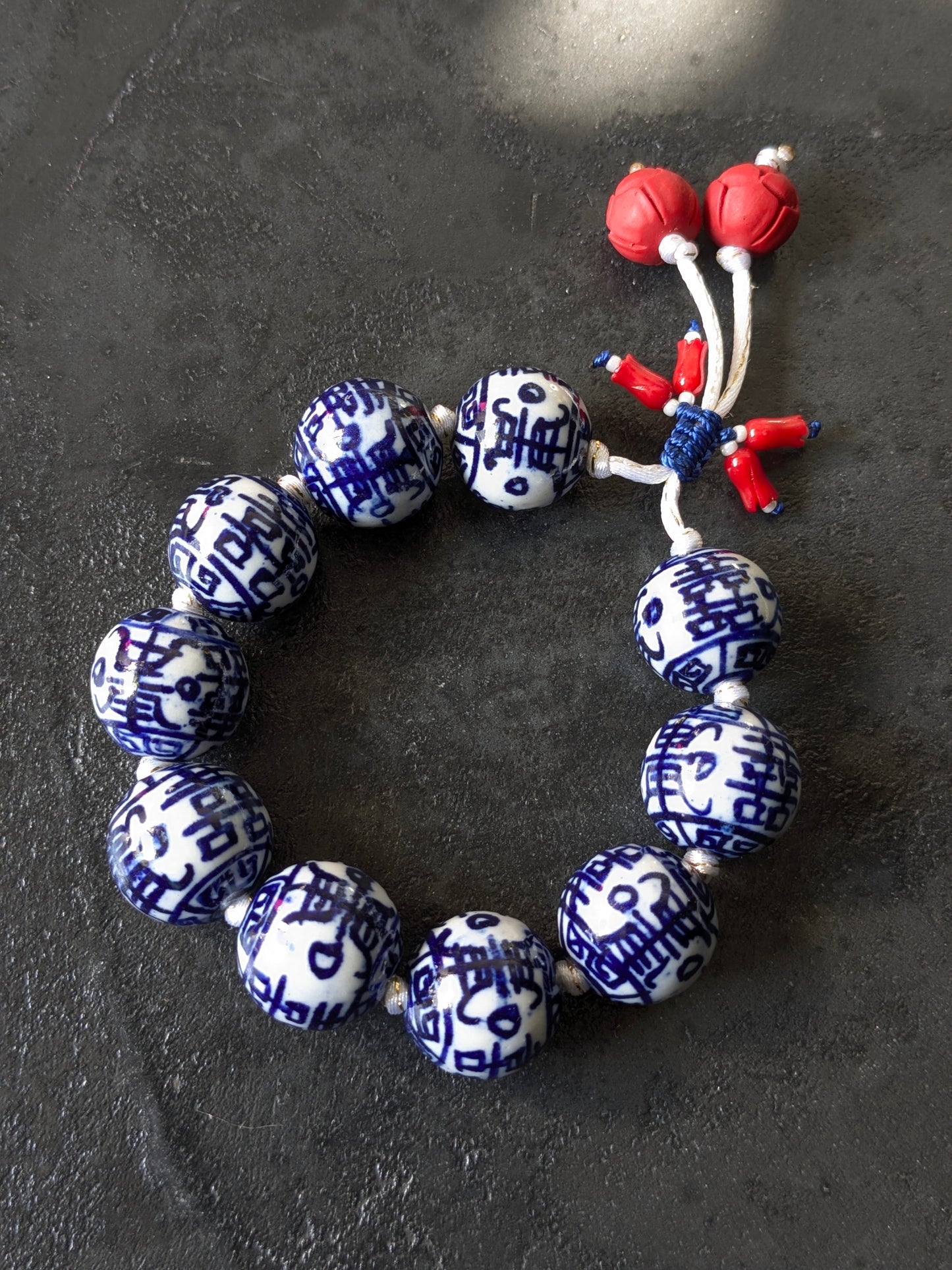 Bracelet Porcelaine Perles XL