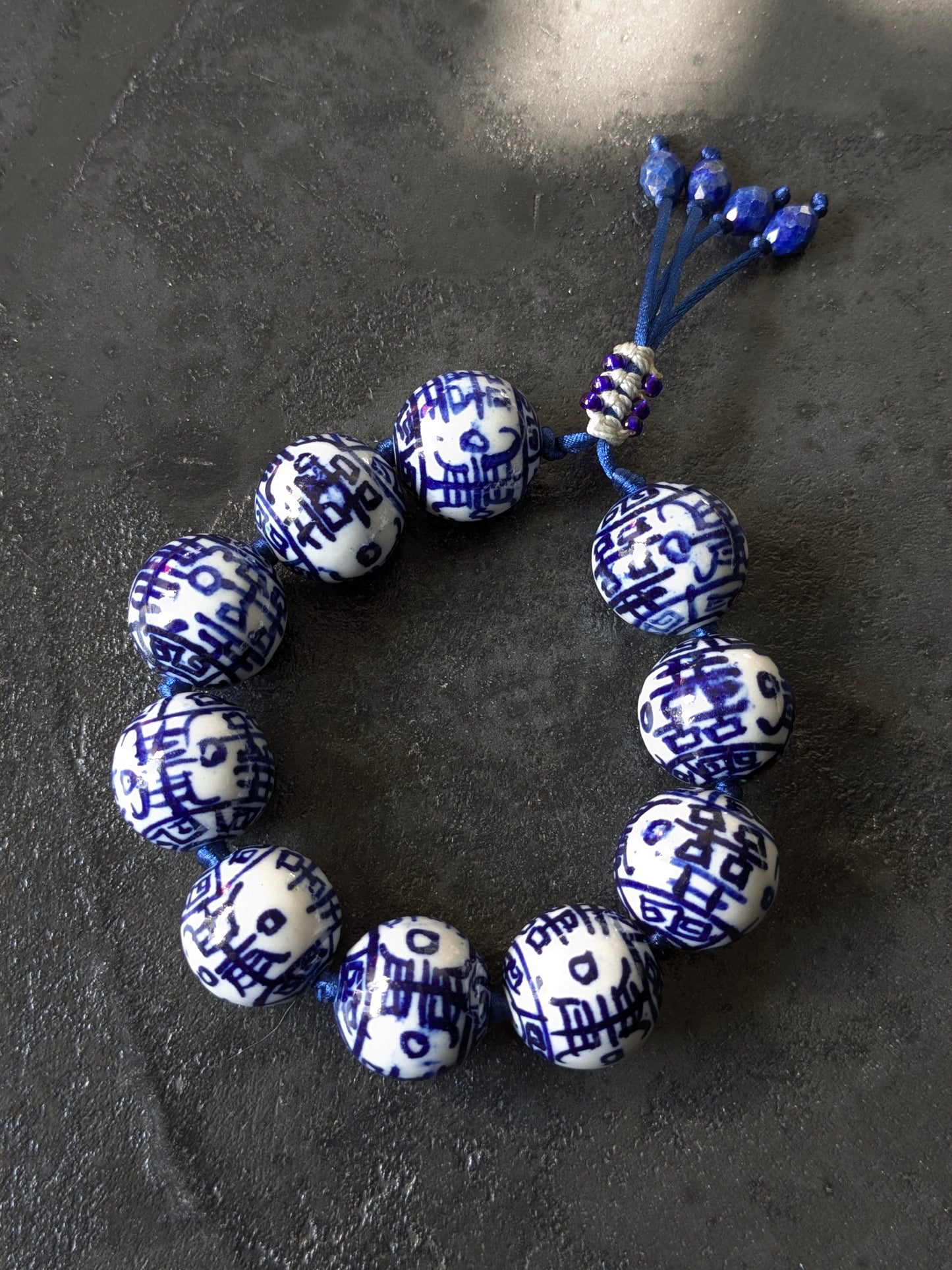 Bracelet Porcelaine Perles XL