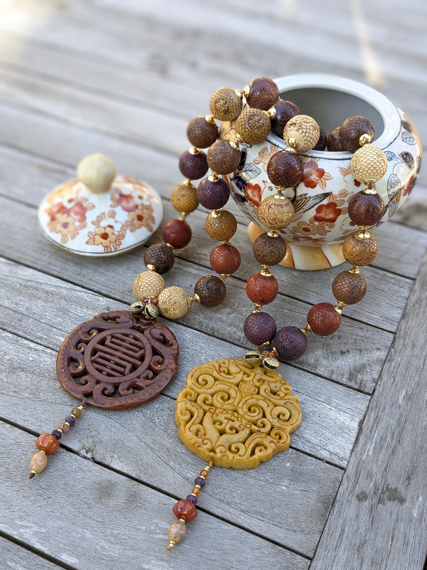 Colliers Talisman Dragons Multicolores