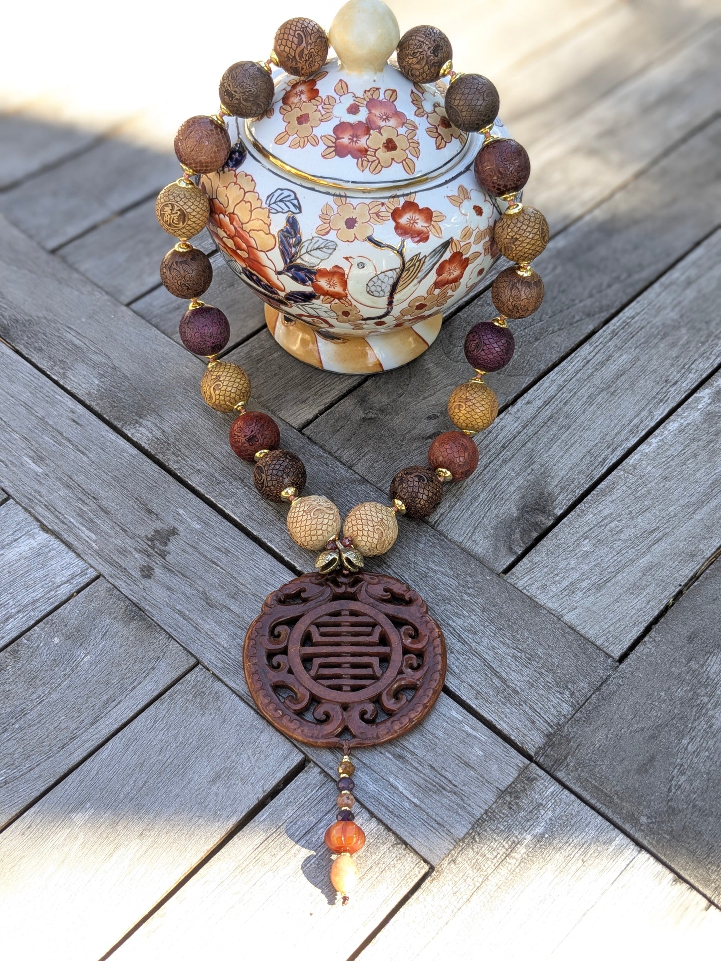 Colliers Talisman Dragons Multicolores