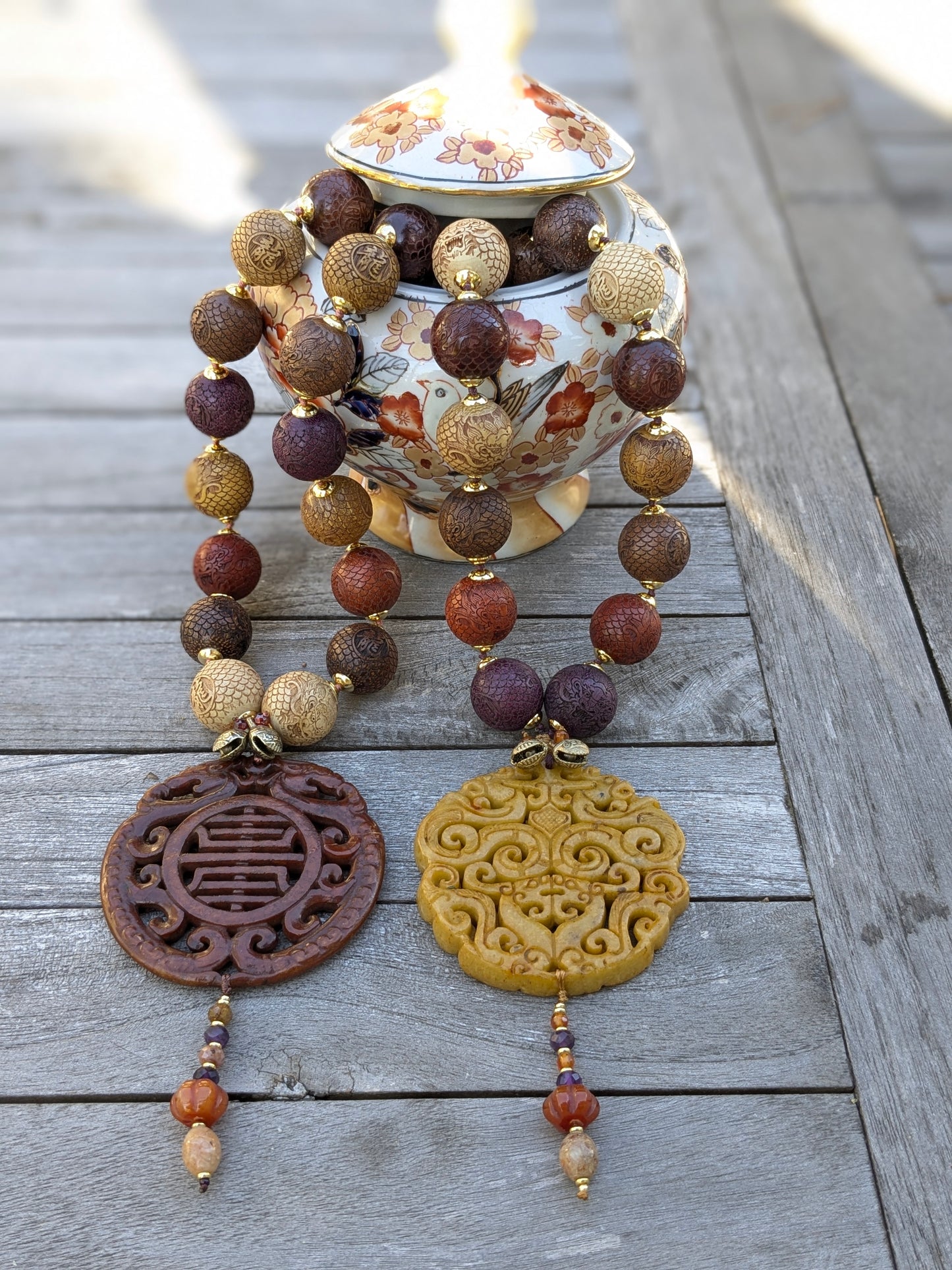 Colliers Talisman Dragons Multicolores