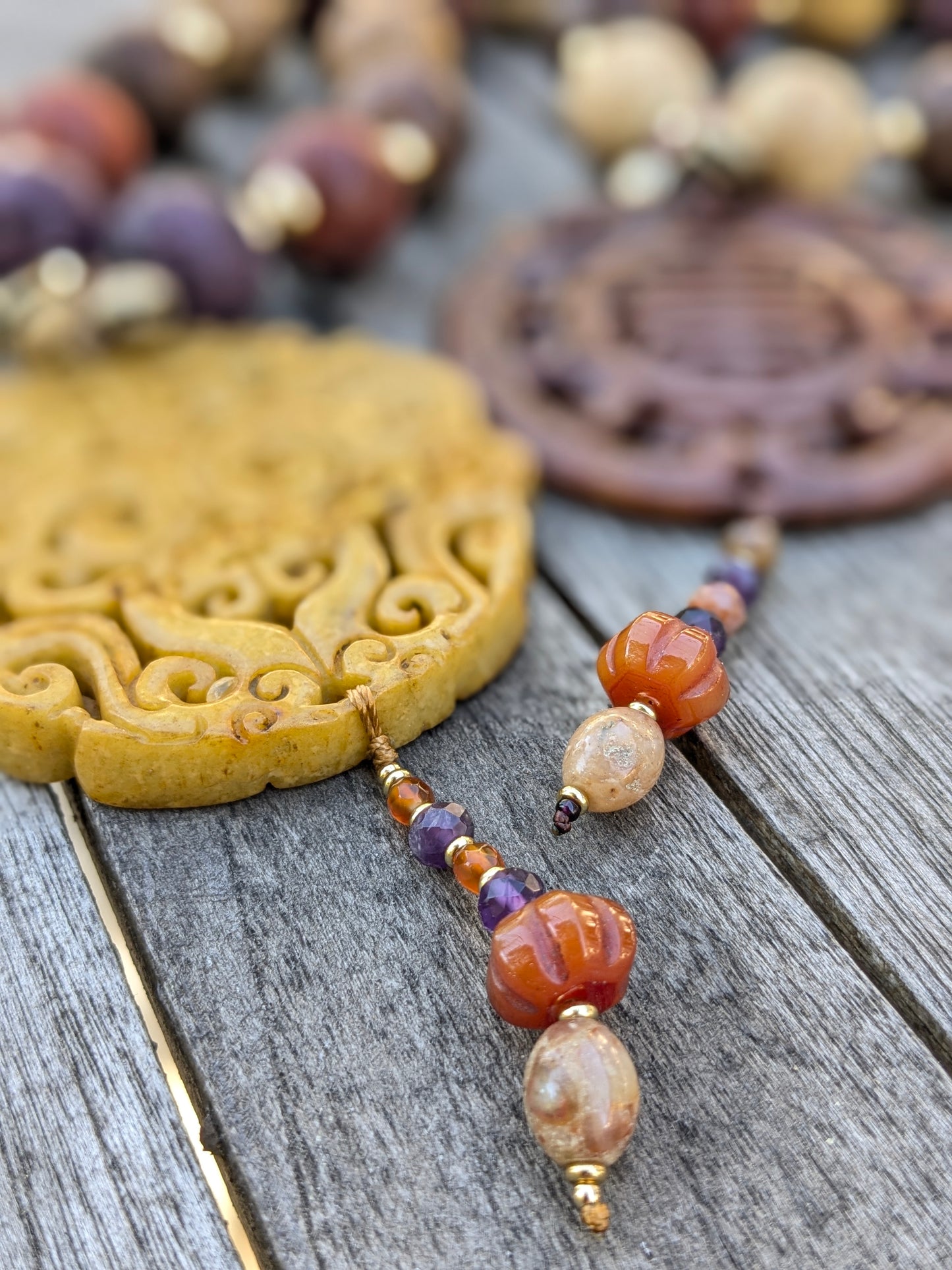 Colliers Talisman Dragons Multicolores