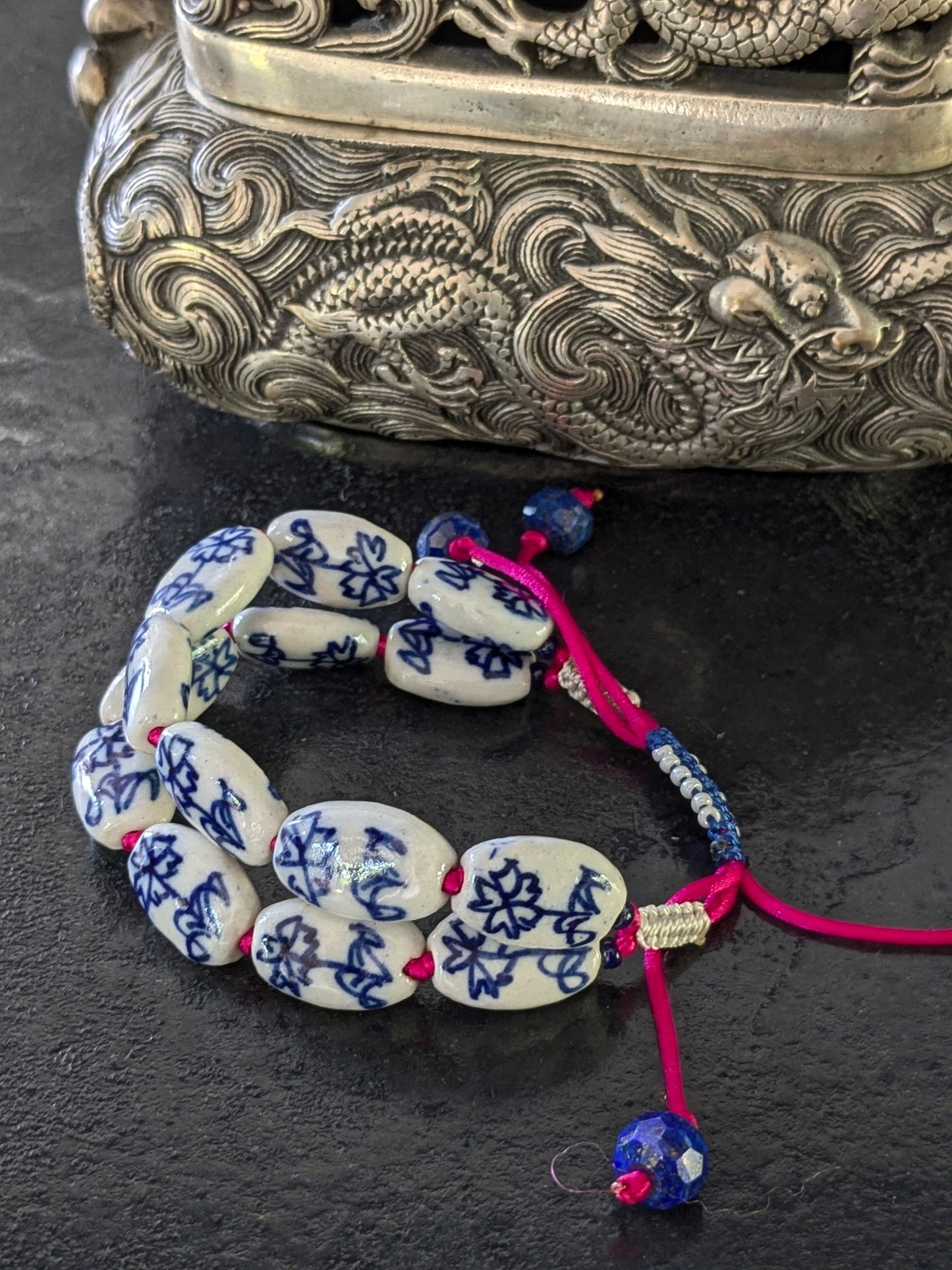 Bracelet Porcelaine deux rangs