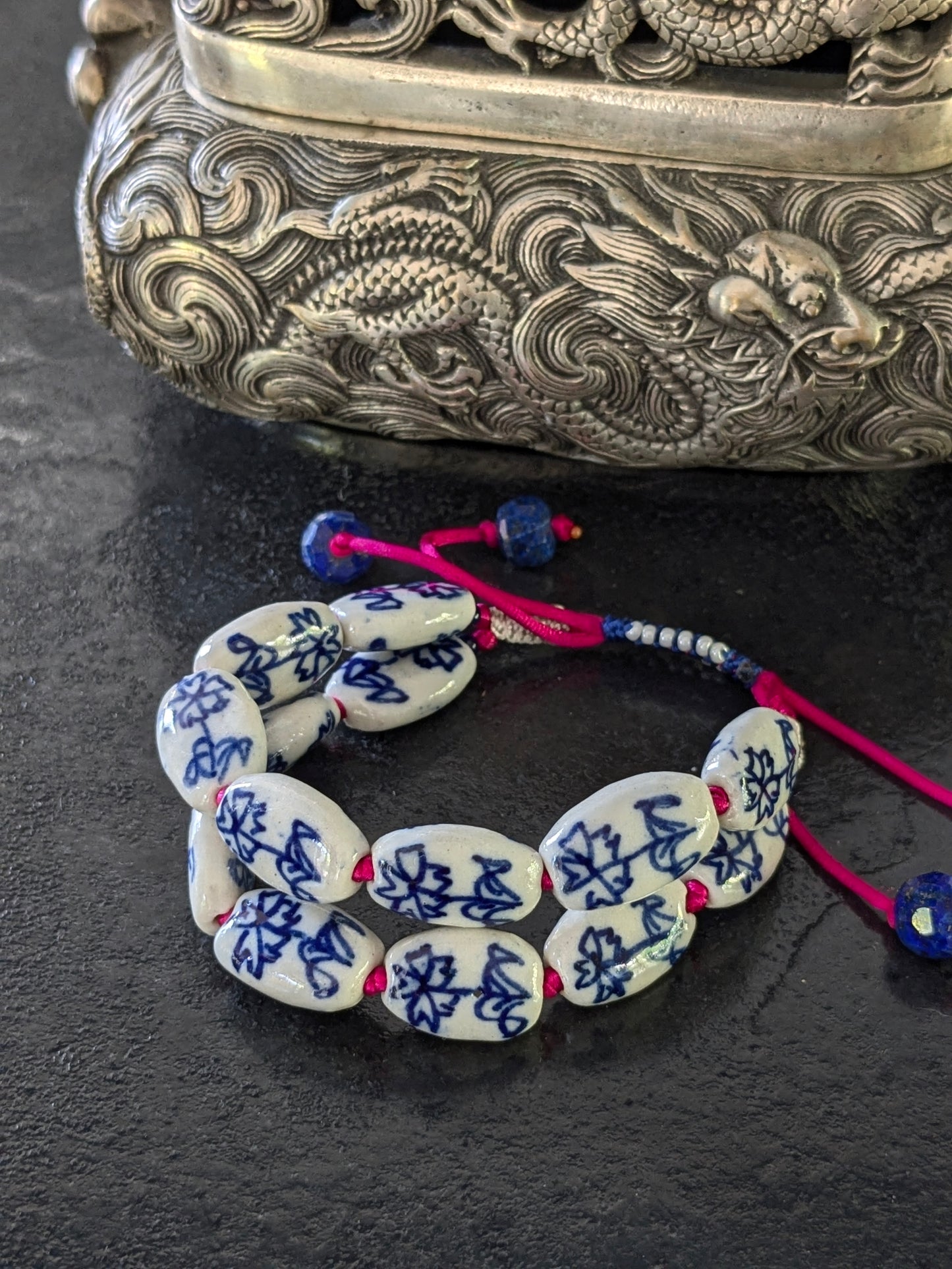Bracelet Porcelaine deux rangs