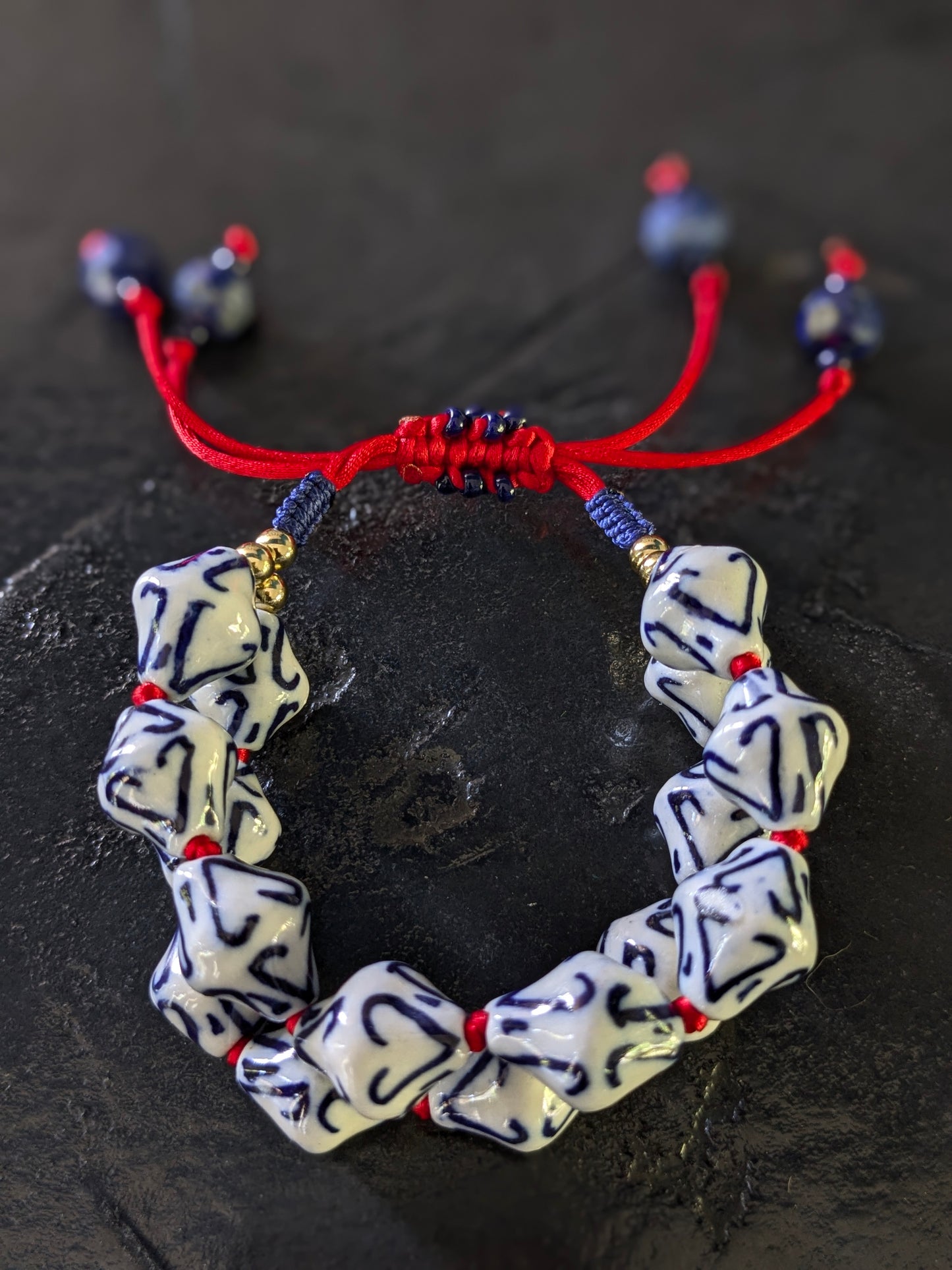Bracelet Porcelaine deux rangs
